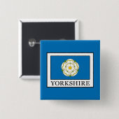 Yorkshire Landkreis England Button (Vorne & Hinten)