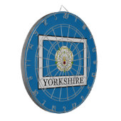 Yorkshire Landkreis England Dartscheibe (Vorderseite Links)