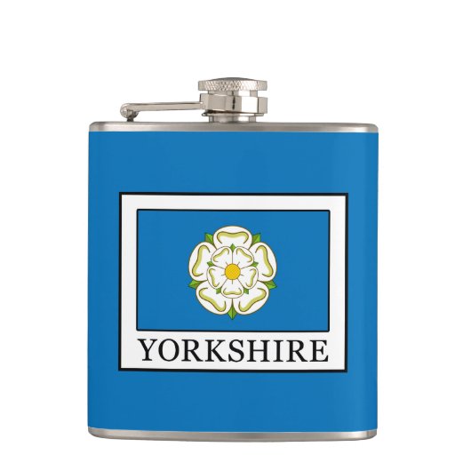 Yorkshire Landkreis England Flachmann (Vorderseite)