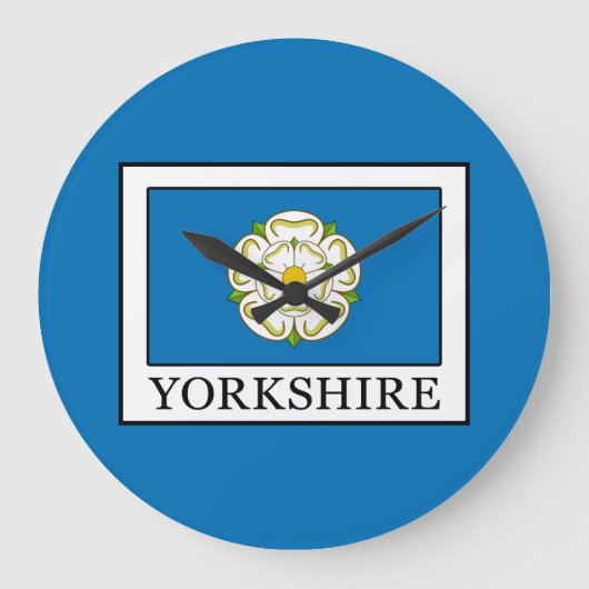 Yorkshire Landkreis England Große Wanduhr (Vorderseite)