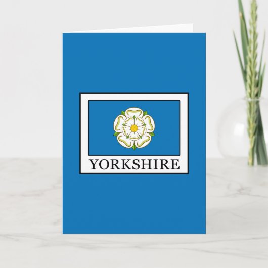 Yorkshire Landkreis England Karte (Vorderseite)