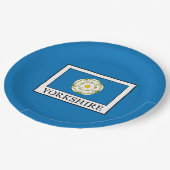Yorkshire Landkreis England Pappteller (Schrägansicht)