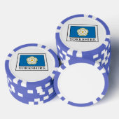 Yorkshire Landkreis England Pokerchips (Stapel)
