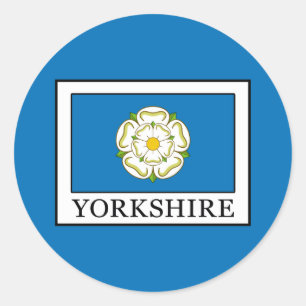 Yorkshire Landkreis England Runder Aufkleber