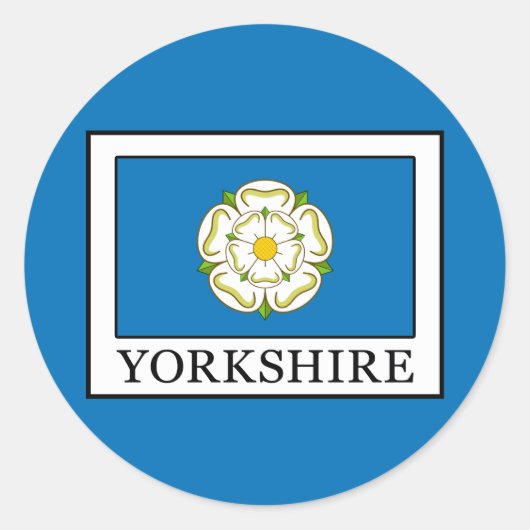 Yorkshire Landkreis England Runder Aufkleber (Vorderseite)