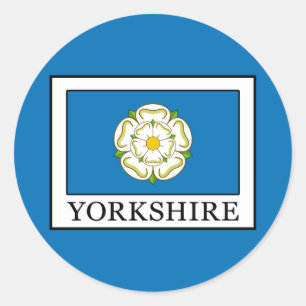 Yorkshire Landkreis England Runder Aufkleber