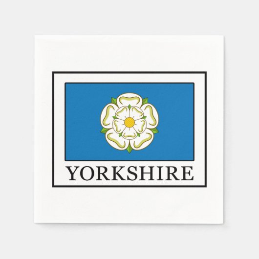 Yorkshire Landkreis England Serviette (Vorderseite)