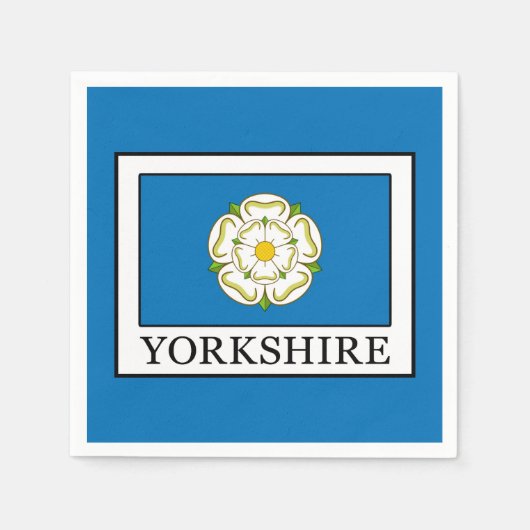 Yorkshire Landkreis England Serviette (Vorderseite)