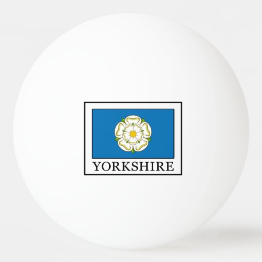 Yorkshire Landkreis England Tischtennisball (Vorderseite)