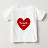 Yorkshire Lass Baby T-shirt (Vorderseite)