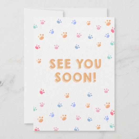 Yorkshire Lasse Dog Pawty Puppy Birthday Pink Einladung (Rückseite)