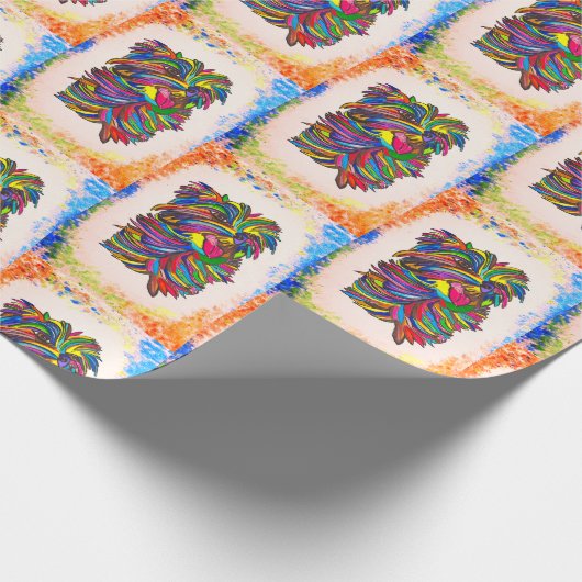 Yorkshire Liebe BG Wrapping Paper Geschenkpapier (Ecke)