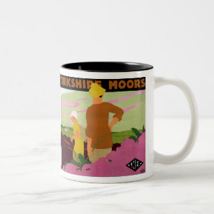 Yorkshire macht fest zweifarbige tasse