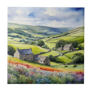"Yorkshire Meadowsong" Landscape Yorkshire Dales Fliese