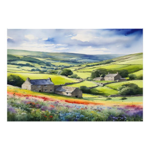 "Yorkshire Meadowsong" Landscape Yorkshire Dales Fotodruck