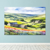 "Yorkshire Meadowsong" Landscape Yorkshire Dales Leinwanddruck (Insitu (Holzboden))