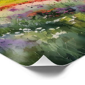 "Yorkshire Meadowsong" Landscape Yorkshire Dales Poster (Ecke)