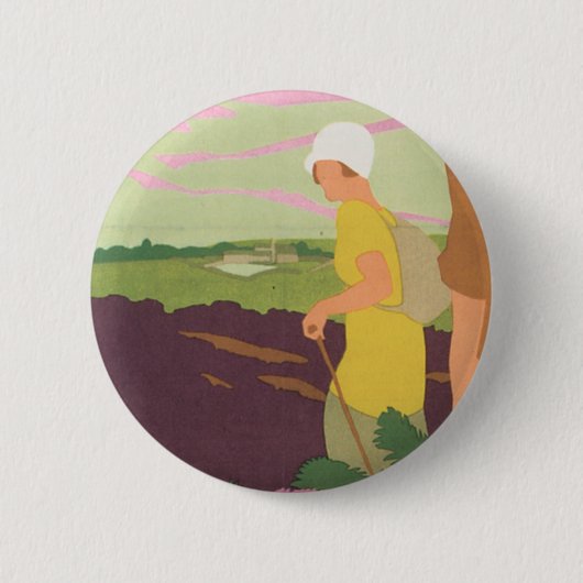 Yorkshire Moors Button (Vorderseite)
