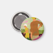 Yorkshire Moors Magnet (Vorderseite/Rückseite)