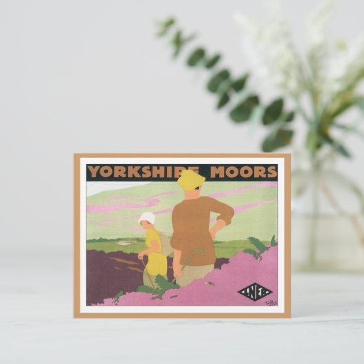 Yorkshire Moors Postkarte (Stehend Vorderseite)
