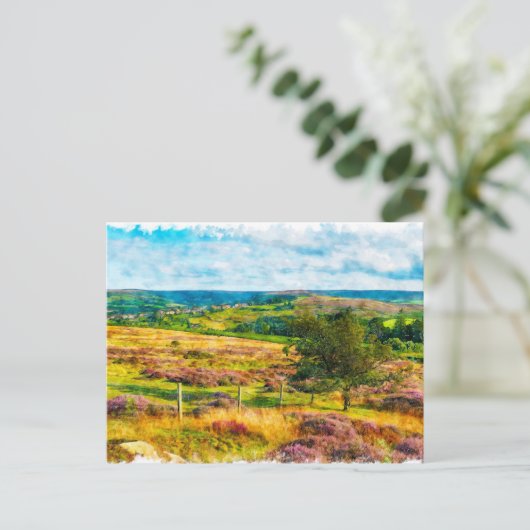 Yorkshire Moors Postkarte (Stehend Vorderseite)