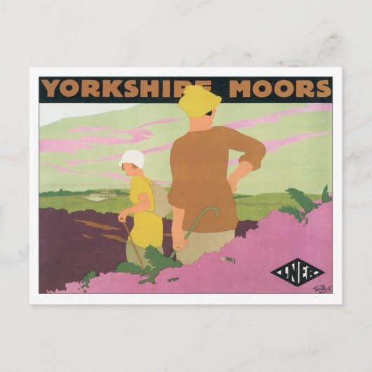 Yorkshire Moors Postkarte (Vorderseite)