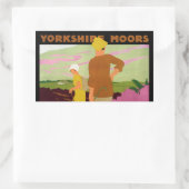 Yorkshire Moors Rechteckiger Aufkleber (Tasche)
