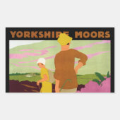 Yorkshire Moors Rechteckiger Aufkleber (Vorderseite)