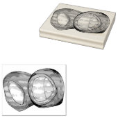 Yorkshire Pudding England UK British Food Popover Gummistempel (Stempel)