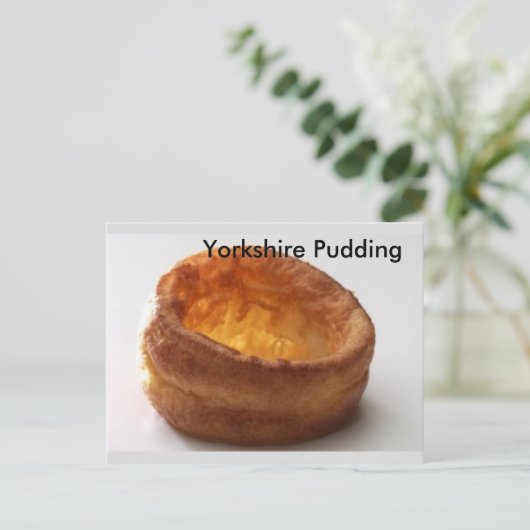 Yorkshire Pudding Postkarte (Stehend Vorderseite)