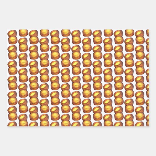 Yorkshire Pudding Sunday Roast UK British Food Geschenkpapier Set (Vorderseite 3)