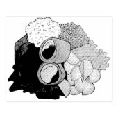 Yorkshire Pudding Sunday Roast UK British Food Gummistempel (Prägung)