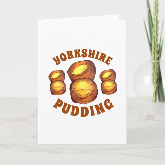 Yorkshire Pudding Sunday Roast UK British Food Karte (Vorderseite)