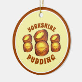 Yorkshire Pudding Sunday Roast UK British Food Keramik Ornament (Links)