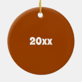 Yorkshire Pudding Sunday Roast UK British Food Keramik Ornament (Hinten)