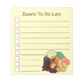 Yorkshire Pudding Sunday Roast UK British Food Notizblock (Vorderseite)