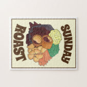 Yorkshire Pudding Sunday Roast UK British Food Puzzle (Horizontal)