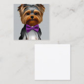 Yorkshire Quadratische Visitenkarte (Vorne/Hinten)