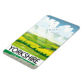 Yorkshire-Reiseplakat Magnet (Linke Seite)