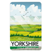 Yorkshire-Reiseplakat Magnet (Vertikal)