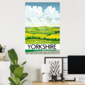 Yorkshire-Reiseplakat Poster (Heimbüro)