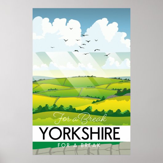 Yorkshire-Reiseplakat Poster (Vorne)