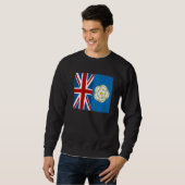 Yorkshire Roots & British Grown Idea With Rose Of  Sweatshirt (Vorne ganz)