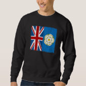 Yorkshire Roots & British Grown Idea With Rose Of Sweatshirt (Vorderseite)