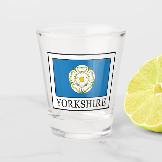 Yorkshire Schnapsglas (Vorderseite)