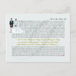 Yorkshire Script Postkarte