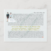 Yorkshire Script Postkarte (Vorderseite)