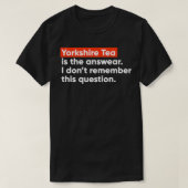 Yorkshire Tea ist die Bekleidung T-Shirt (Design vorne)