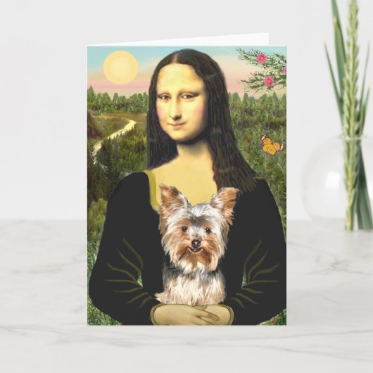 Yorkshire Terrier 17 - Mona Lisa Karte (Vorderseite)