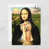 Yorkshire Terrier 1 - Mona Lisa Postkarte (Vorne/Hinten)